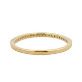 Dadwani Solid 14kt Yellow Gold and Diamond Half Eternity Band Ring Size 7