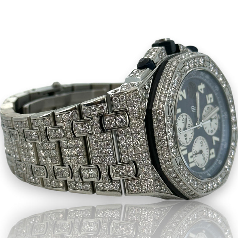 Audemars Piguet Royal Oak Offshore 25721ST Blue Dial 42mm Diamond Watch