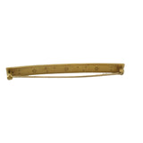 Vintage Krementz Solid 14kt 585 Yellow Gold Floral and Vine 2.5" Long Bar Pin