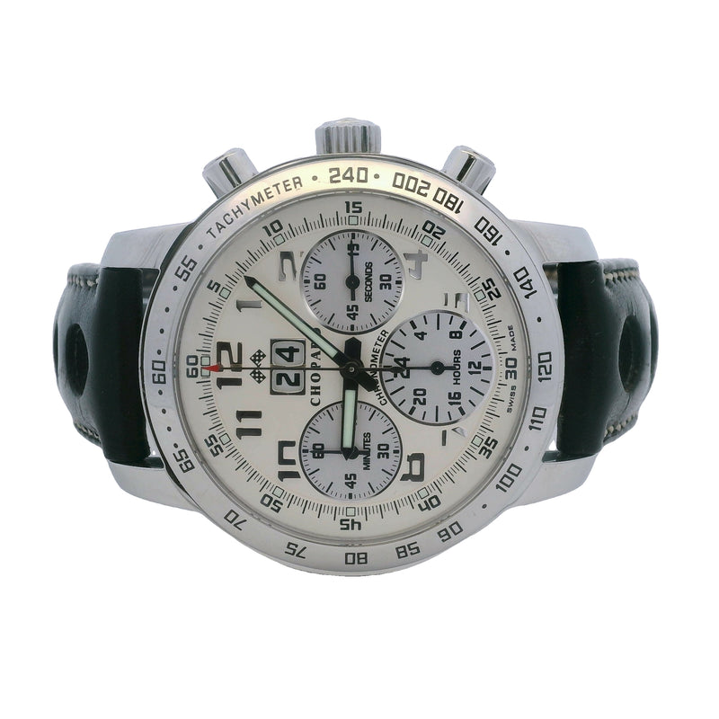 Chopard Mille Miglia Jacky Ickx Edition 8934 42mm Stainless Steel White Dial Watch