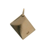Solid 14kt Yellow Gold Marriage License "State of Bliss" Dangle Charm