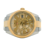 Rolex Sky Dweller 326933 42mm Steel & Gold Gold Dial Oyster Watch