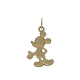 Disney Solid 14kt Yellow Gold Mickey Mouse Character Charm Pendant