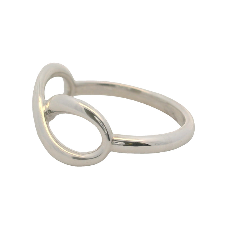 Tiffany & Co 925 Sterling Silver Tiffany Infinity Ring Size 5