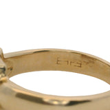Effy Jewelry Solid 14kt Yellow Gold and 0.40ctw Princess Cut Diamonds Cluster Ring Size 6