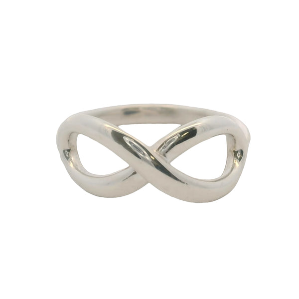 Tiffany & Co 925 Sterling Silver Tiffany Infinity Ring Size 5