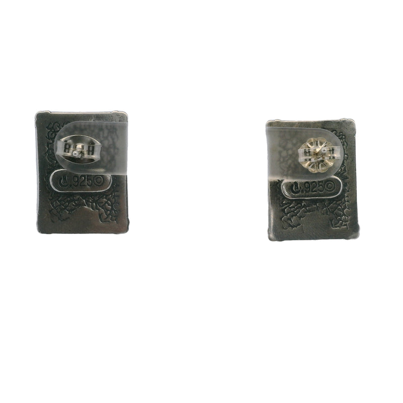 Carolyn Pollack 925 Sterling Silver Coral, Turquoise, and Lapis Southwest Stud Earrings