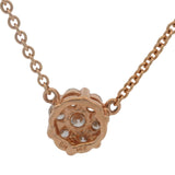 BH Solid 14kt Rose Gold 1.16ctw Diamond Multi Cluster 5 Station 18" Necklace
