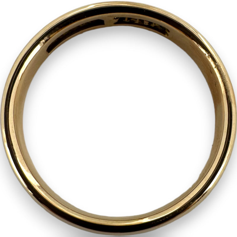 Antique Lambert Bros Solid 14kt Rose Gold 4mm Stackable Wedding Band Size 7.5 Ring