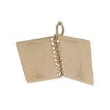 14kt Yellow Gold United States of America Passport Open Engravable Notebook Charm