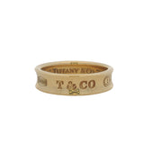 Vintage 1997 Tiffany & Co Solid 18kt Yellow Gold 1837 6mm Ring Band Size 9