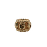 Retired Pandora Solid 14kt Yellow Gold Ring of Roses Spacer Charm