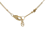 Mejuri Solid 14kt Yellow Gold Spheres Chain 16" Necklace with Oval Bezel Citrine Pendant