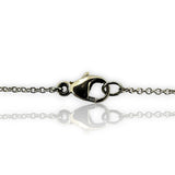 Dana Rebecca Designs 14kt White Gold and Diamond 3 Square Split-Chain Pendant 16" Necklace