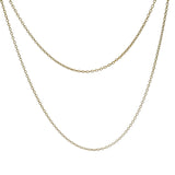Solid 18kt Yellow Gold Georg Jensen 18" Cable Chain
