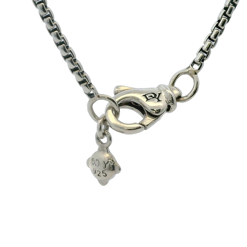 David Yurman 925 Sterling Silver 1.7mm Box Chain 17" Necklace