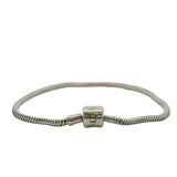 Vivara Brazillian Jewelry 925 Sterling Silver 8.5" Classic Snake Charm Bracelet