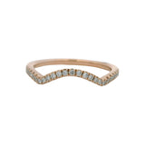 Neil Lane 14kt Rose Gold and 0.20ctw Diamond Wraparound Wedding Band Ring Size 9