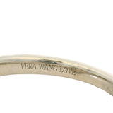 Vera Wang Love Solid 14kt White Gold 0.75ctw Double Halo Engagement Ring Size 6