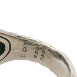 David Yurman Retired Large Rectangular 925 Sterling/18kt Yellow Gold and Amethyst Albion Ring Size 7