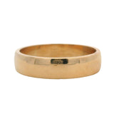 Antique Edwardian 1903 Solid 18kt Yellow Gold 4.5mm Wide Stackable Band Size 6.5