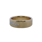 Blue Nile 7mm 14kt Yellow Gold 0.60ctw Princess Cut Diamond Channel Set Band Ring