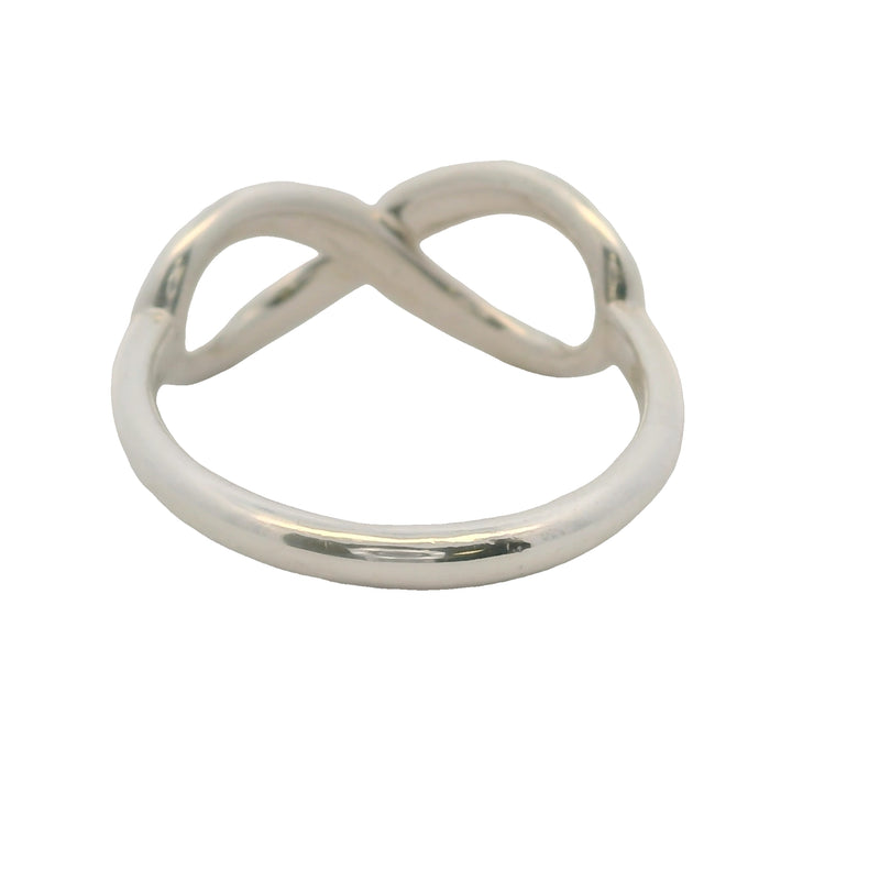 Tiffany & Co 925 Sterling Silver Tiffany Infinity Ring Size 5