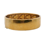 Antique Victorian Solid 18kt Yellow Gold and Freshwater Seed Pearl Hinged Bangle Bracelet