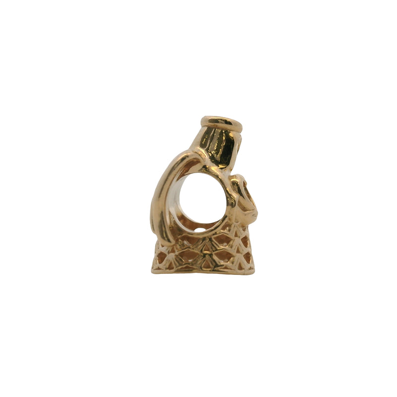 Charm deslizante con espaciador de Ángel de la Gracia en oro amarillo macizo de 14 kt de Pandora