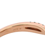 Neil Lane 14kt Rose Gold 0.33ct Center Diamond Double Halo Twist Band Ring Sz 9