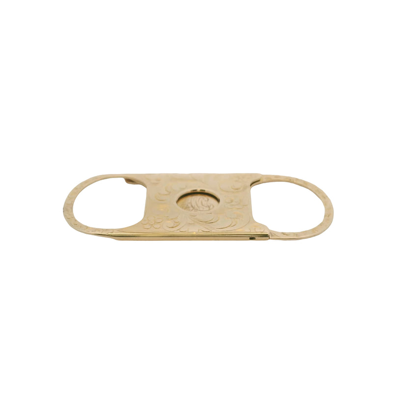 1902 Victorian Reinhold Steinecke Antique Solid 14kt Yellow Gold Floral Cigar Cutter ""ANC"