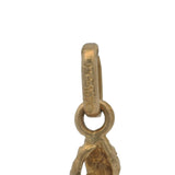 Vintage Solid 14kt Yellow Gold Leaping Frog With Ruby Eyes Dangle Charm