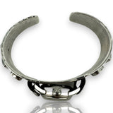 Native American 925 Sterling Silver and Natural Turquoise Blancpain Watch Cuff