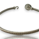 David Yurman DY 925 Sterling Silver Chatelaine® Bracelet with Turquoise Size L 7"