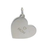 Retired Tiffany & Co Solid 925 Sterling Silver Heart Pendant Engraved "Anne" "Mom"
