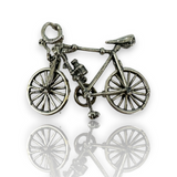 Vintage Bike Bicycle Mountain Riding Sports 925 Sterling Silver Object Functional
