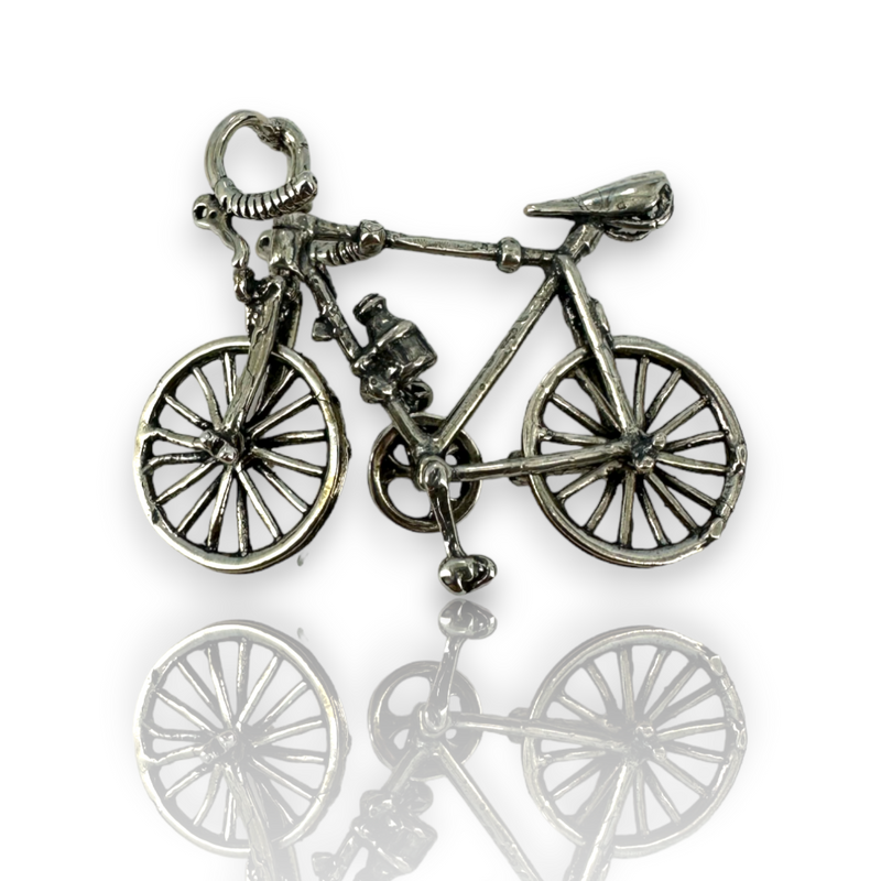 Vintage Bike Bicycle Mountain Riding Sports 925 Sterling Silver Object ...