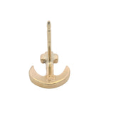 Single Coquí el Original Solid 14kt Yellow Gold Ship's Anchor Nautical Stud Earring
