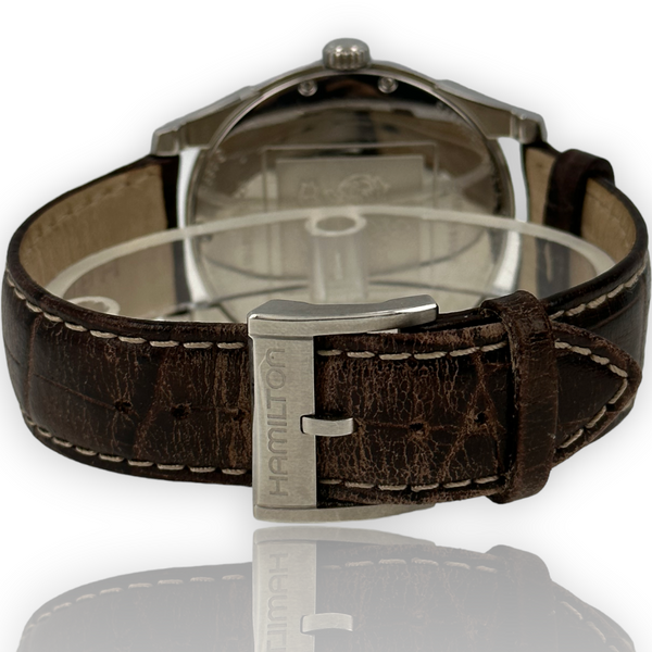 Hamilton Jazzmaster 43mm Steel Leather Band Automatic Watch