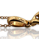 Le Vian 14kt Rose Gold 18" Necklace with Rose Gold and Diamond Curb Chain Drop Pendant