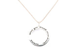 Baroni Karma What Goes Around Comes Around Pendant 925 Sterling Silver Necklace