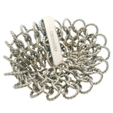 Retired David Yurman Solid 925 Sterling Silver Atlas Chainmail Wide 7.25" Bracelet