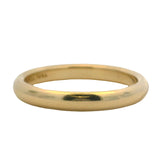 Vintage 1990 Tiffany & Co Classic Solid 18kt Yellow Gold Comfort Band Ring Size 6