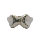 Vintage Tiffany & Co Elsa Peretti Rare 925 Sterling Silver Curved Bow Tie Ring
