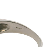 Vintage Mid-Century Solid Platinum and 2ctw Round and Princess Cut Diamond Cocktail Ring Size 7.5