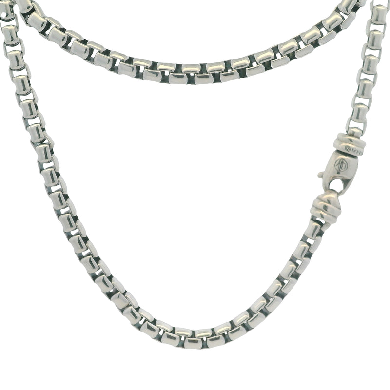 David Yurman Solid 925 Sterling Silver 5mm 22" Large Box Chain Necklace