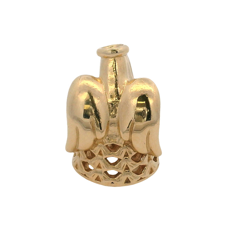 Pandora Solid 14kt Yellow Gold Angel Of Grace Bracelet Slider Charm