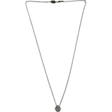 THE LEO Diamond Flower Pendant Necklace White Gold 14KT 585