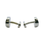Tiffany & Co 1837 Collection 925 Sterling Silver Concave Round Button Cufflinks