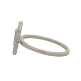 Icebox Solid 14kt White Gold and 0.40ctw Diamond Butterfly Ring Size 7